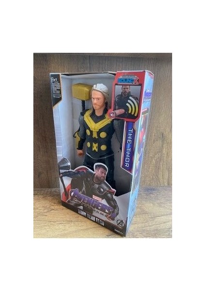 Avengers The Thor Figür Oyuncak Thor Figür 30 cm Thor Sesli Hareket Eder Thor Baltası Yanında modelleri