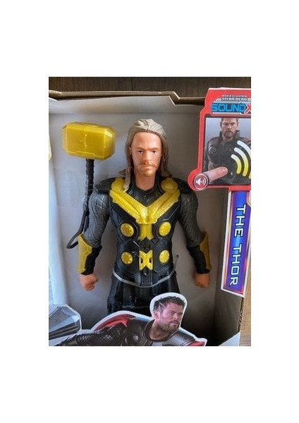 Avengers The Thor Figür Oyuncak Thor Figür 30 cm Thor Sesli Hareket Eder Thor Baltası Yanında fırsatları