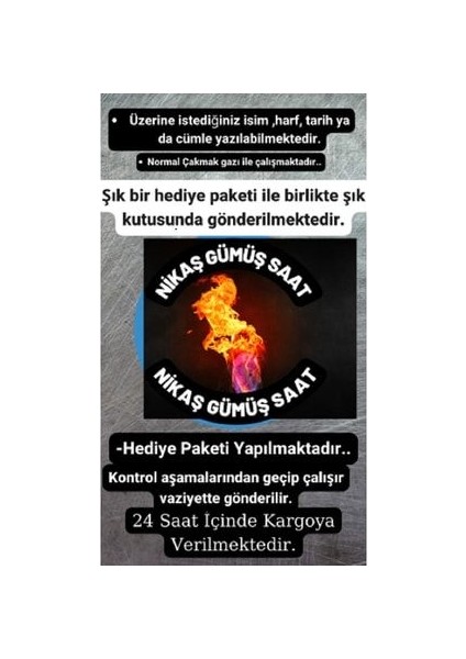 Otantik Retro Şık Kabartma Desenli Cep Model Gazlı Çakmak fırsatları