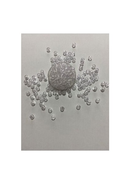 Şeffaf Plastik Sarma Kiraz Boncuk. 6mm. 20 Gr. Tahmini 175 ile 190 Ad.