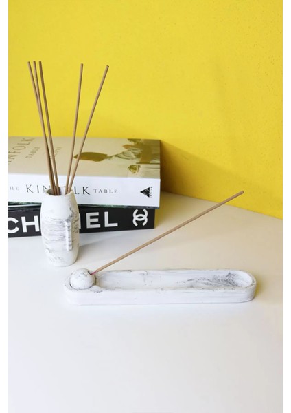 Premium Tütsülük Seti Tütsülük ve Face Vazo Seti - Hediyelik - Ev Hediyesi - Mermer Desen modelleri