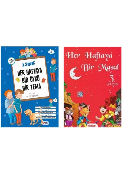 3. Sınıf Her Haftaya Bir Öykü Bir Tema + Her Haftaya Bir Masal (2 Kitap)