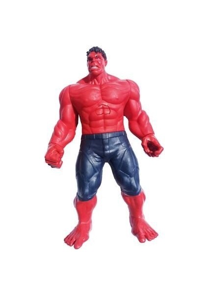 Hulk Red 30CM. Kırmızı Hulk Figürü Sesli ve Işıklı Avengers Figürleri