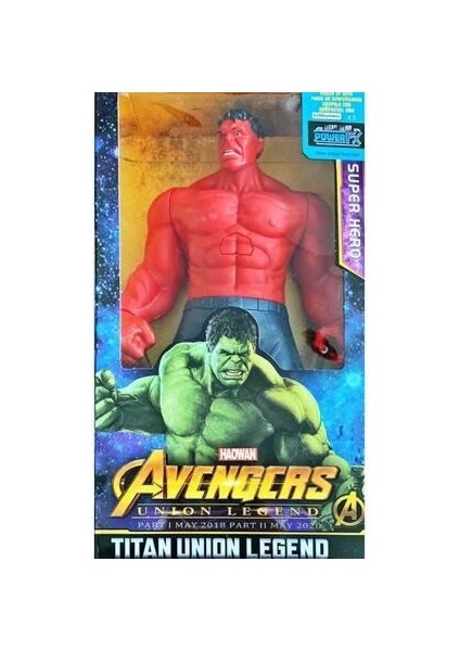 Hulk Red 30CM. Kırmızı Hulk Figürü Sesli ve Işıklı Avengers Figürleri fiyatları