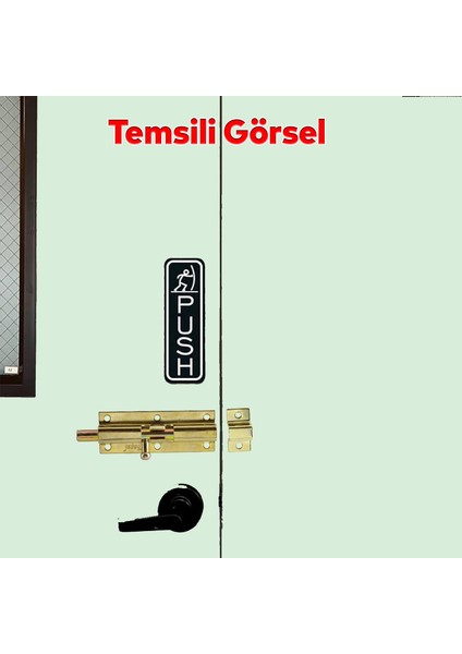 Metal Prinç Sarı Küçük Mavzer Sürgü Sürgülü Sürgüsü Kilit Sarı 25 x 70 mm Kapı Pencere Emniyet Kilidi