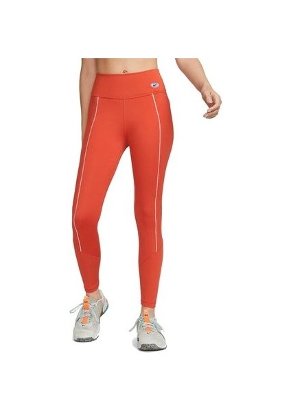 W Nk One Df Mr Tght 7/8 Nvlty Leggings Kadın Tayt - DQ5554-861