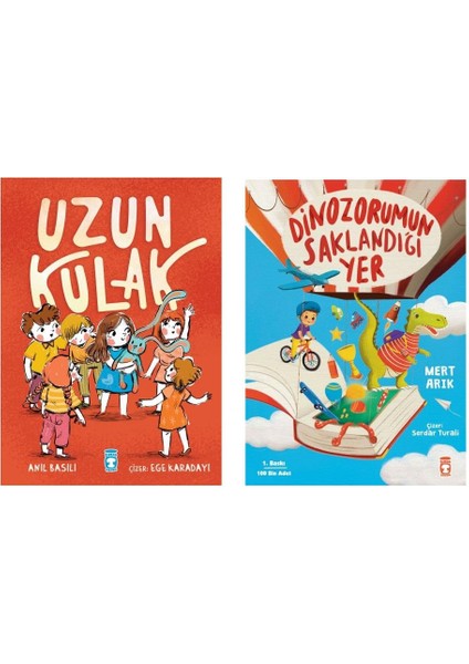 Dinozorumun Saklandığı Yer - Uzun Kulak - 2 Kitap