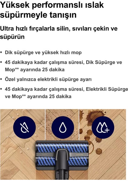 Premium Şarjlı Aqua Elite Plus 3in1 Silme/süpürme/emme Fonksiyonlu Yeni Nesil Dikey Şarjlı Süpürge, Luciole Lambader Hediye!