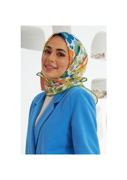 Pamuk Eşarp - Ipekhan Nergis Desen - BFIHPE1092-16