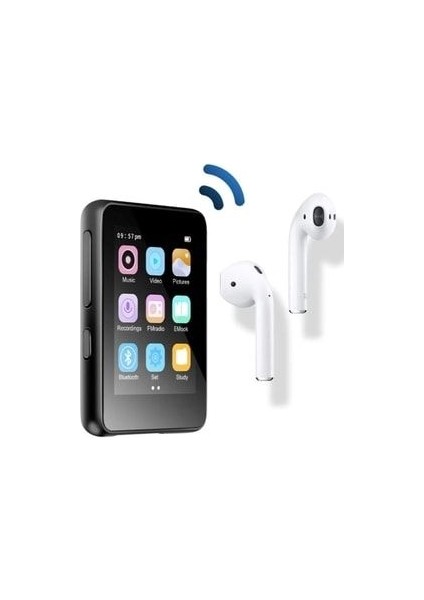 Dokunmatik Ekranlı Bluetooth Lu Mp3 Mp4 Player Ses Kayıt Dahili Hoparlör Müzik Çalar 4gb Hafızalı