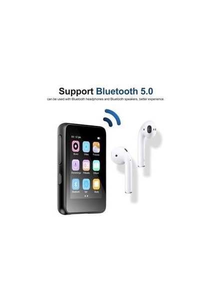 Dokunmatik Ekranlı Bluetooth Lu Mp3 Mp4 Player Ses Kayıt Dahili Hoparlör Müzik Çalar 4gb Hafızalı