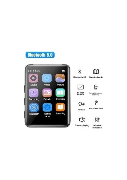 Dokunmatik Ekranlı Bluetooth Lu Mp3 Mp4 Player Ses Kayıt Dahili Hoparlör Müzik Çalar 4gb Hafızalı