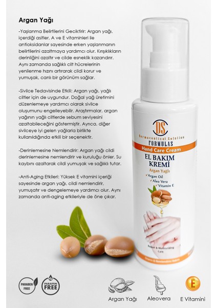 Argan Yağlı El Bakım Kremi