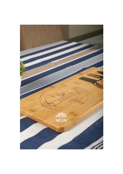 Peynir Sunum Tahtası 3 Bıçaklı