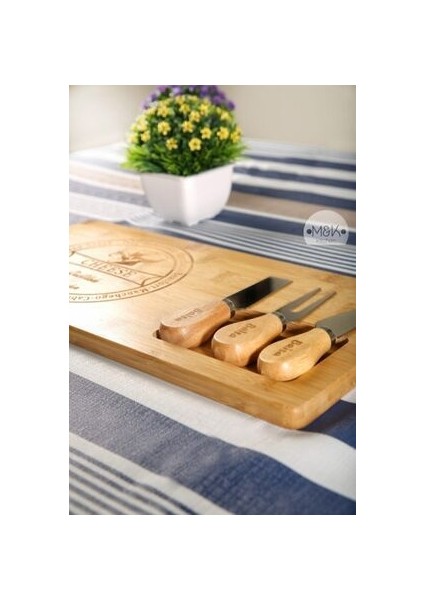 Peynir Sunum Tahtası 3 Bıçaklı fiyatları