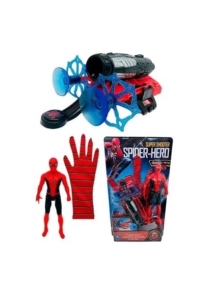 Cnr Örümcek Adam Ağ Fırlatan Ok Atan Vantuzlu Eldiven Işıklı Figür Oyuncak fiyatları