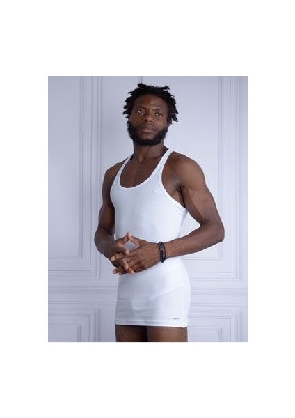 Tender Cotton 2'li Sporcu Beyaz Atlet 9676