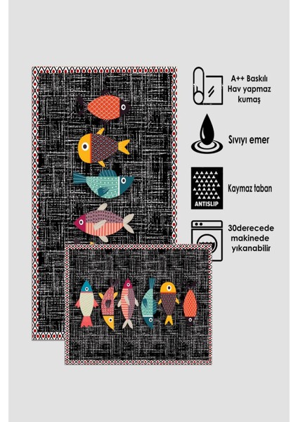 Kaymaz Taban Yıkanabilir 2'Li Banyo Paspası Seti Klozet Takımı Banyo Halısı fiyatları