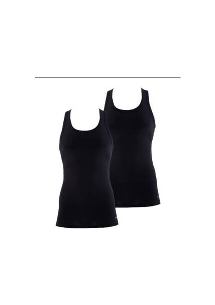 Tender Cotton 2'li Sporcu Siyah Atlet 9676