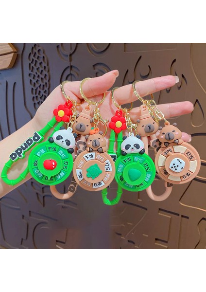 3 Karikatür Panda Kapibara Pikap Anahtarlık Okul Çantası Kolye Araba Anahtarlık Aksesuarları (Yurt Dışından) modelleri
