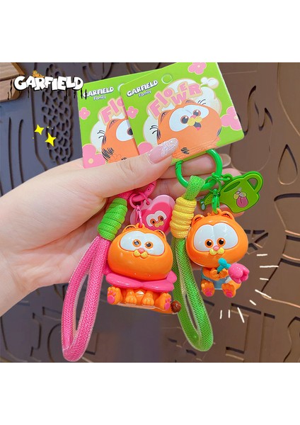 3 Garfield Anahtarlık Çift Sevimli Okul Çantası Kolye Araba Anahtarlık (Yurt Dışından)