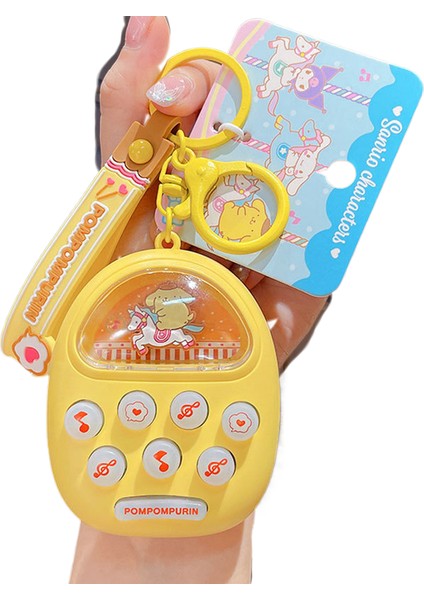 3 Sanrio Pony Gopher Cep Telefonu Kravat Tokası Karikatür Oyun Konsolu Anahtarlık (Yurt Dışından)