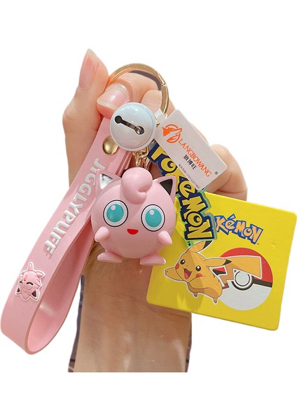 3 Pokémon Bebek Anahtarlık Kolye Sevimli Karikatür Pikachu Çift Araba Anahtarlık Kolye (Yurt Dışından)