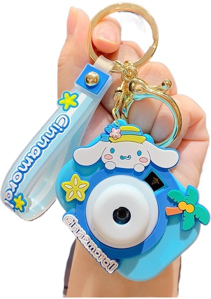 3 Sanrio Projeksiyon Kamera Anahtarlık Yaratıcı Araba Çantası Anahtarlık Kolye (Yurt Dışından)