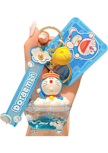3 Karikatür Doraemon Anahtarlık Kolye Sevimli Tinkerbell Kedi Bebek Araba Anahtarlık (Yurt Dışından)