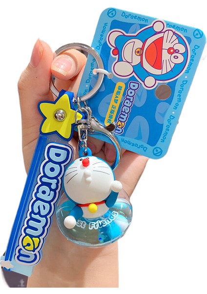 3 Karikatür Doraemon Anahtarlık Kolye Sevimli Tinkerbell Kedi Bebek Araba Anahtarlık (Yurt Dışından)