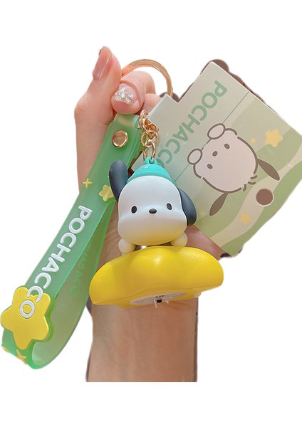 3 Karikatür Sanrio Boncuklu Bilezik Anahtarlık Anahtarlık Yaratıcı Kuromi Araba Çantası Anahtarlık Bebek Kolye (Yurt Dışından)