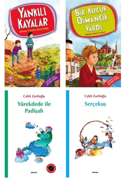 Yürekdede ile Padişah - Serçekuş - Bir Küçük Osmancık Vardı - Yankılı Kayalar - 4 Kitap