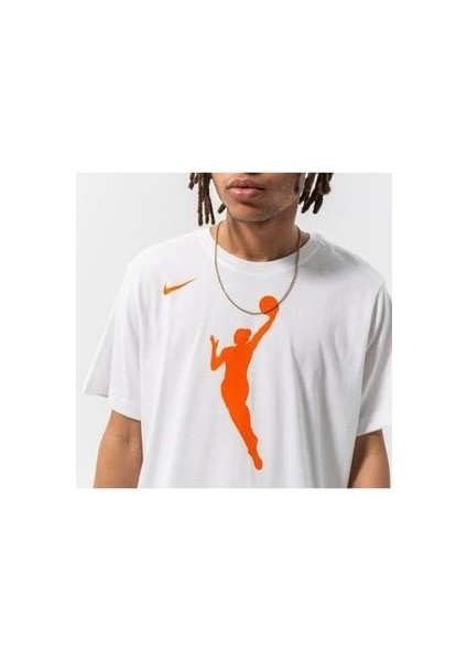 Mens Wnba Orange Jumpwoman Primary Logo T-Shirt (DR9316-100) fiyatları