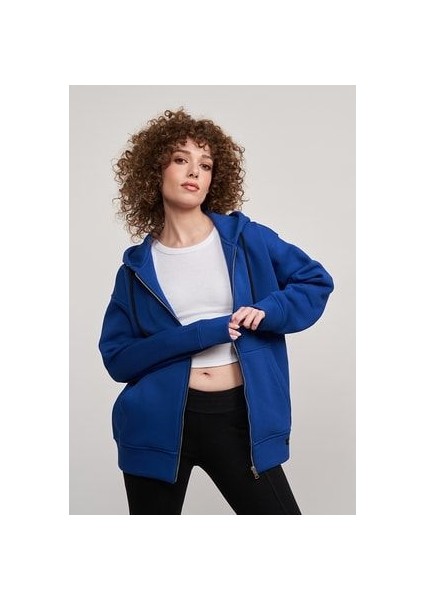Mbey Full Fermuarlı Kapüşonlu Sweatshırt fırsatları