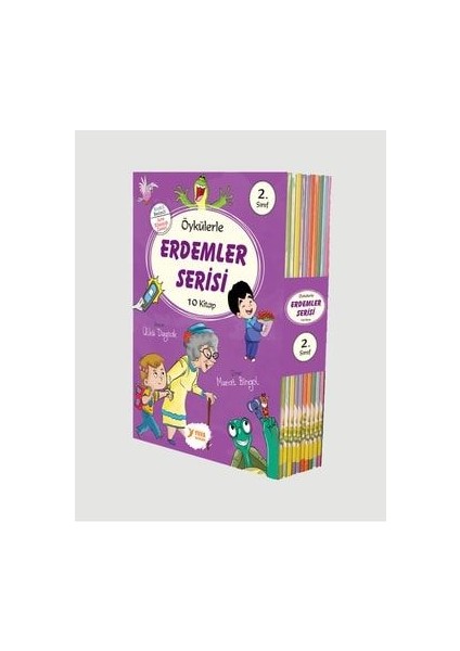 Yuva Yayınları Öykülerle Erdemler Serisi 2 Sınıf Hikaye Seti 10 Kitap Her Biri 48 Sayfa