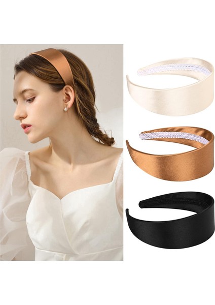 Inch Wide Satin Headband For Women And Girls (Yurt Dışından)