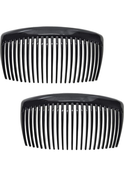 Side Comb Large 2-Piece Set Round Tortoise Shell Soft And Durable Cellulose Strong Fixation Women's Hair Clips Non-Slip Styling Girls Hair Accessories (Yurt Dışından) fiyatları