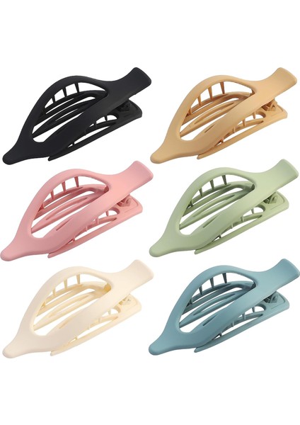 Flat Hair Clips 6 Pieces Clips French Style For Thick Hair Crocodile Hair Clips For Thin Hair Duck Peel Hair Clips Women's Hair Accessories (Yurt Dışından) fiyatları