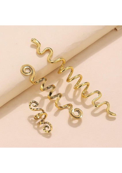 18 Pieces Of Hair Accessories Loc Hair Accessories Women's Braid Long Hair Lock Beads Metal Hairpin Decoration (Various Styles) (Yurt Dışından)