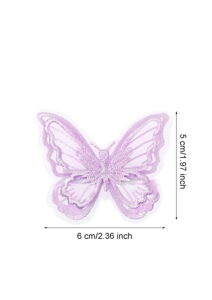 Butterfly Hairpin Five-Pointed Angel 6 Pieces Lace Embroidery Flower Butterfly Hairpin Wedding Hair Accessories Women Halloween Christmas Party Decoration (Yurt Dışından) fiyatları