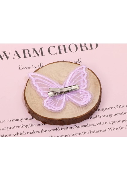 Butterfly Hairpin Five-Pointed Angel 6 Pieces Lace Embroidery Flower Butterfly Hairpin Wedding Hair Accessories Women Halloween Christmas Party Decoration (Yurt Dışından) modelleri