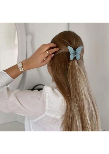 Butterfly Hair Clips Butterfly Clips Girls Hair Clips 2.6 Inch 4 Pieces Claw Clips Matte Hair Clips Butterfly Accessories Hair Clips For Thin And Medium Hair (Yurt Dışından) modelleri