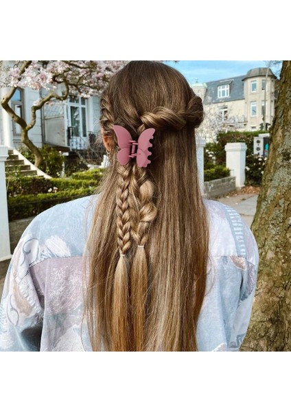 Butterfly Hair Clips Butterfly Clips Girls Hair Clips 2.6 Inch 4 Pieces Claw Clips Matte Hair Clips Butterfly Accessories Hair Clips For Thin And Medium Hair (Yurt Dışından) fırsatları