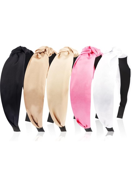 Pack Women's Headband Knotted Headband Solid Color Headband Non-Slip Headband Women's Thin Thick Short Hair Washing Face Hair Accessories Women's Gift (Yurt Dışından)