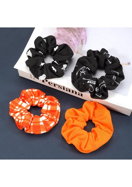 Halloween Headband Girl Ghost Skull Headband Autumn Orange Plaid Hair Accessories Gift Headband (Yurt Dışından) fiyatları