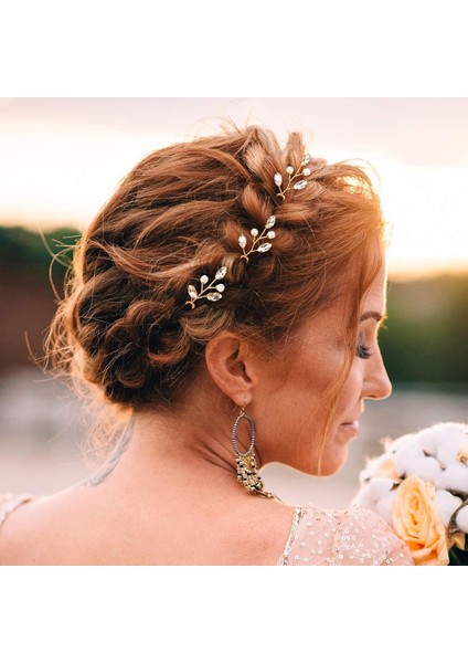 ,, Bridal Hairpin Water, Flower Wedding Hair Accessories Retro Hair Accessories Party Hairpin Suitable For Brides, Bridesmaids, (Yurt Dışından) modelleri