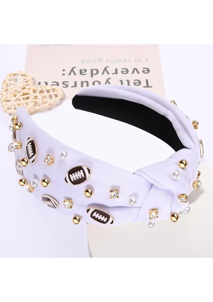 Pcs Women's Headband Knotted Women's Hairband Fun Sports Headband Game Day Non-Slip Wide Headband Fashion Hair Accessories Mother's Day Gift (Yurt Dışından) modelleri