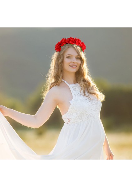 Flower Headband Red Rose Headband (Yurt Dışından) fiyatları