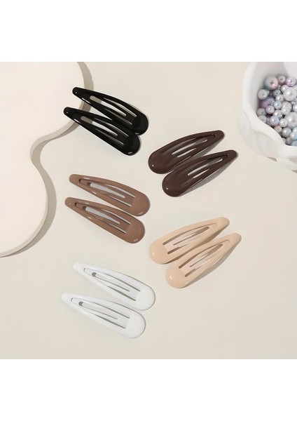 Women And Girls Snap Hair Clips Water Drop Non-Slip Hair Clips Heavy Coated Metal Hair Clip Accessories Mixed Colors 20 Pieces 4.8cm (Yurt Dışından) fırsatları