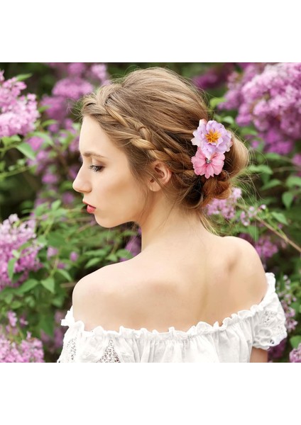21PCS Flower Hairpins Rose Hairpins Women Hairpins Flower Hair Accessories Bohemian Bridal Claw Clips Hairpins Hairpins Girls Wedding Headdresses (Yurt Dışından) modelleri